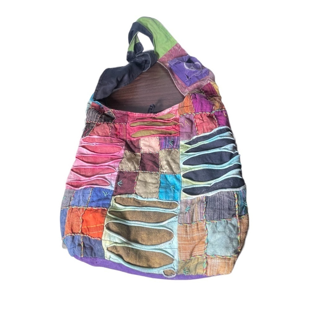 Rising International Boho Patchwork Shoulder Bag - image 4